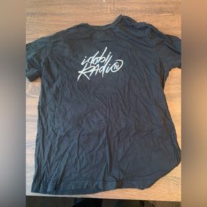 Adobi radio all black t shirt size large
